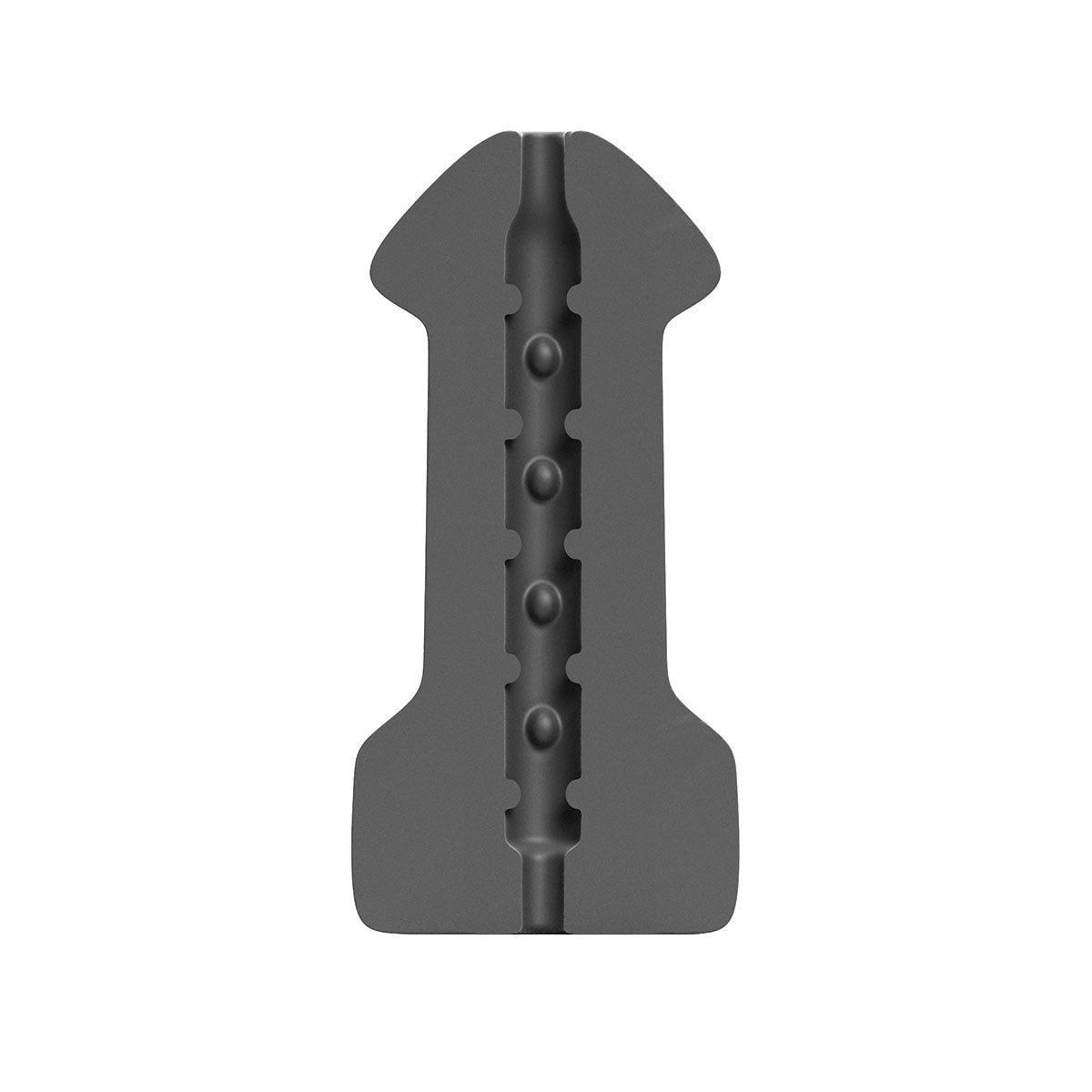 All Black Hook-Up Masturbator, 17 cm