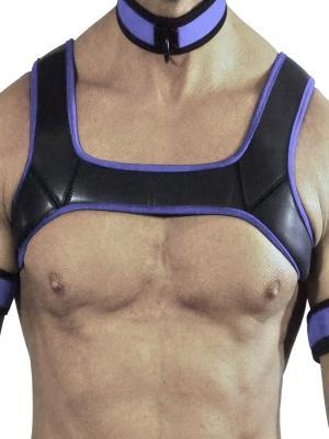 Rude Rider Neoprene Harness Black/Blue, M size