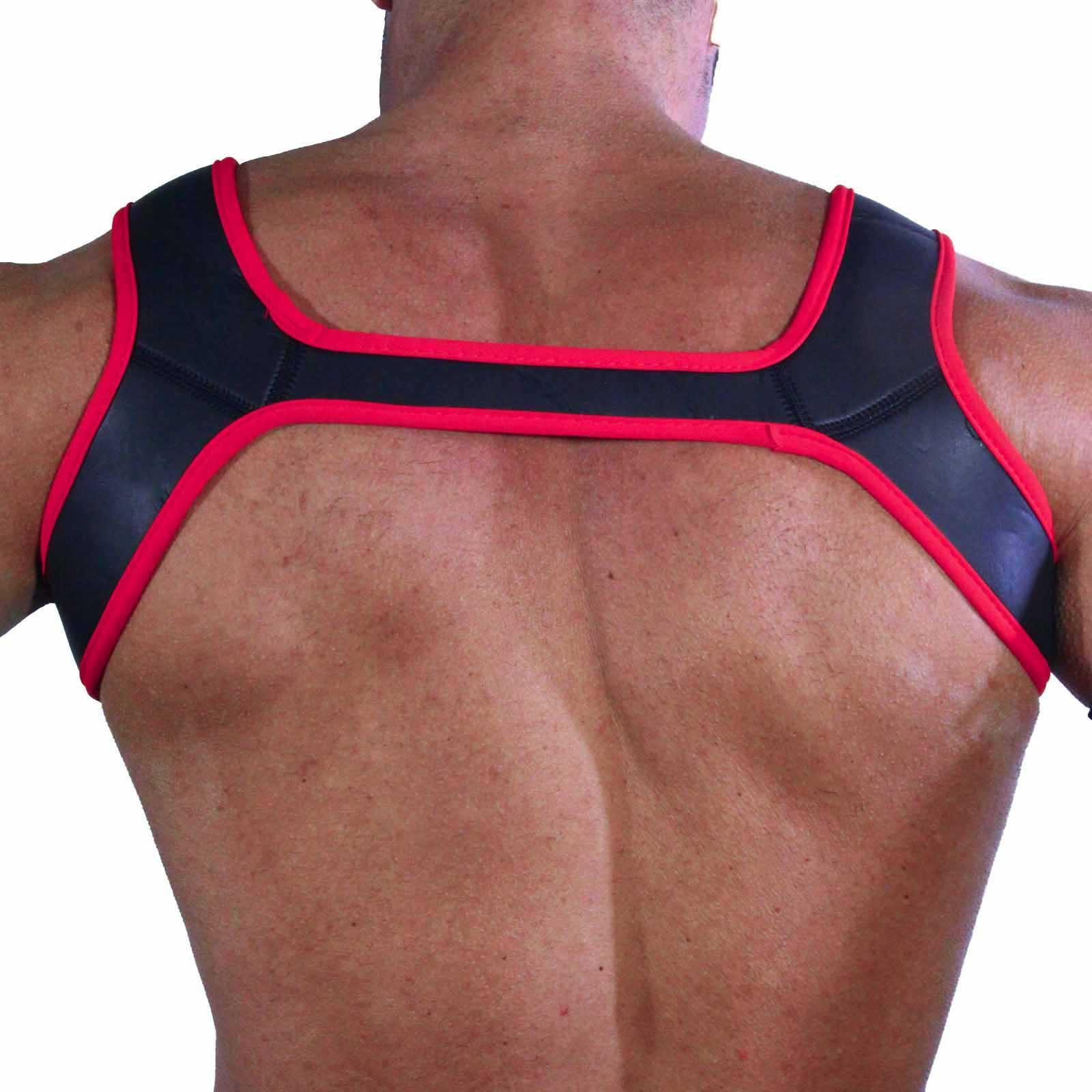 Rude Rider Neoprene Harness Black/Red, M size