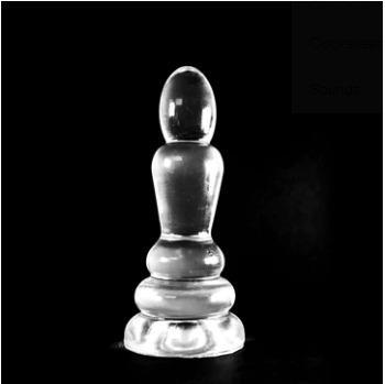ZIZI XXX Bed Knob Butt Plug, 15 cm, Clear