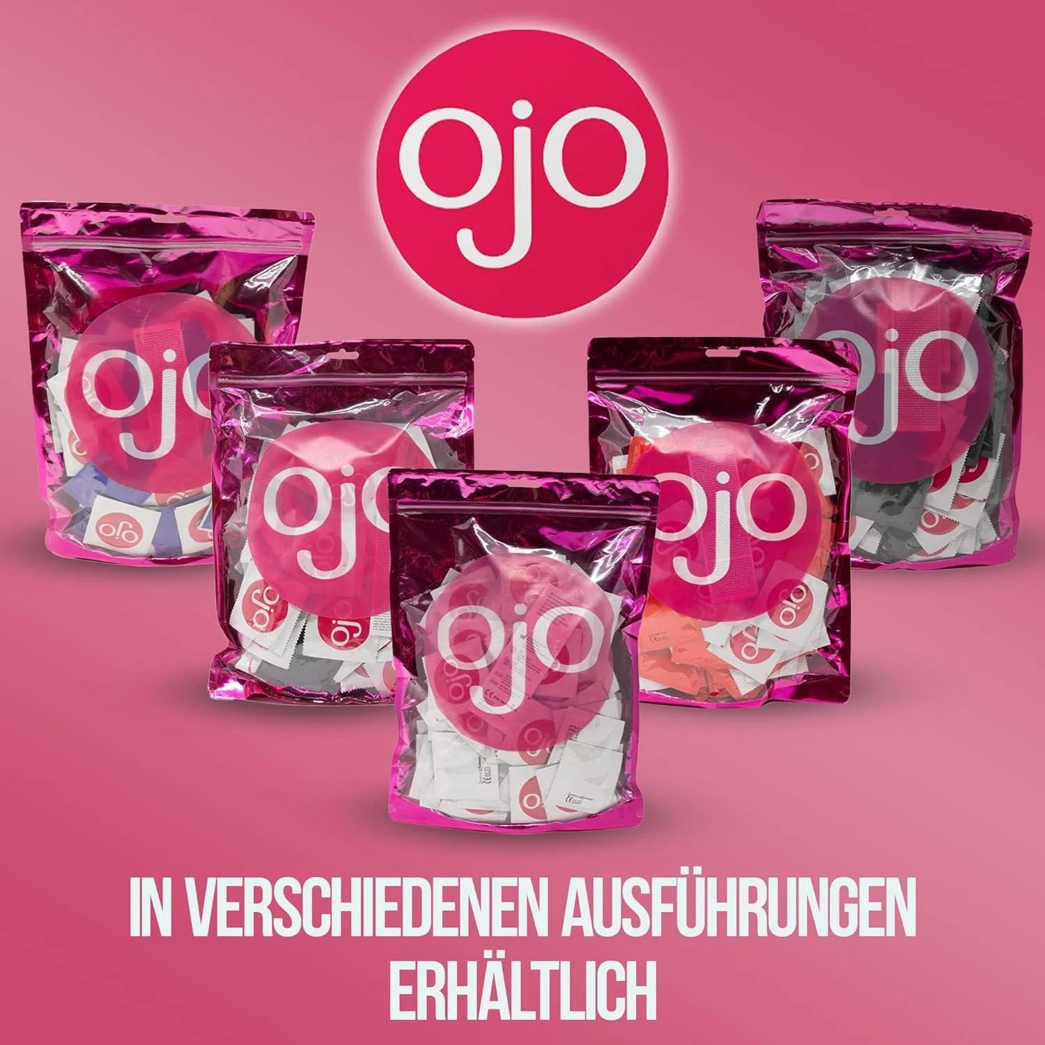 OJO Standard Condoms: Pleasure Treasure, Packs of 100