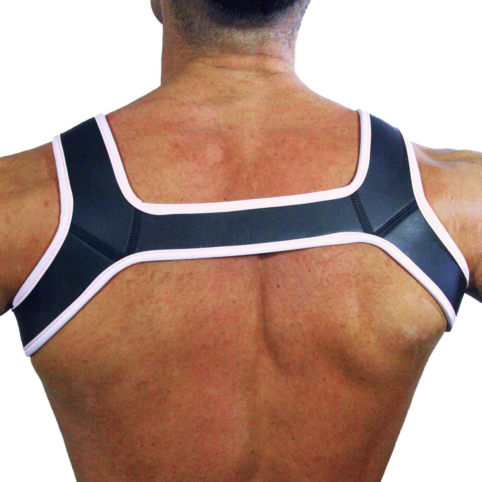 Rude Rider Neoprene Harness Black/White, M size