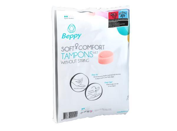 Beppy Soft &amp  Comfort Tampons Wet, Stringless, 30 pcs
