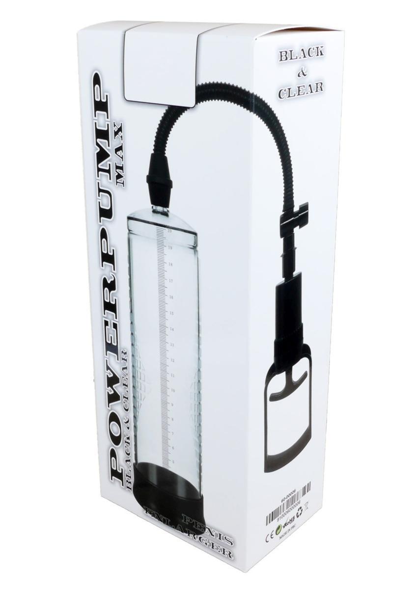 Powerpump Penis Pump MAX, Black & Clear