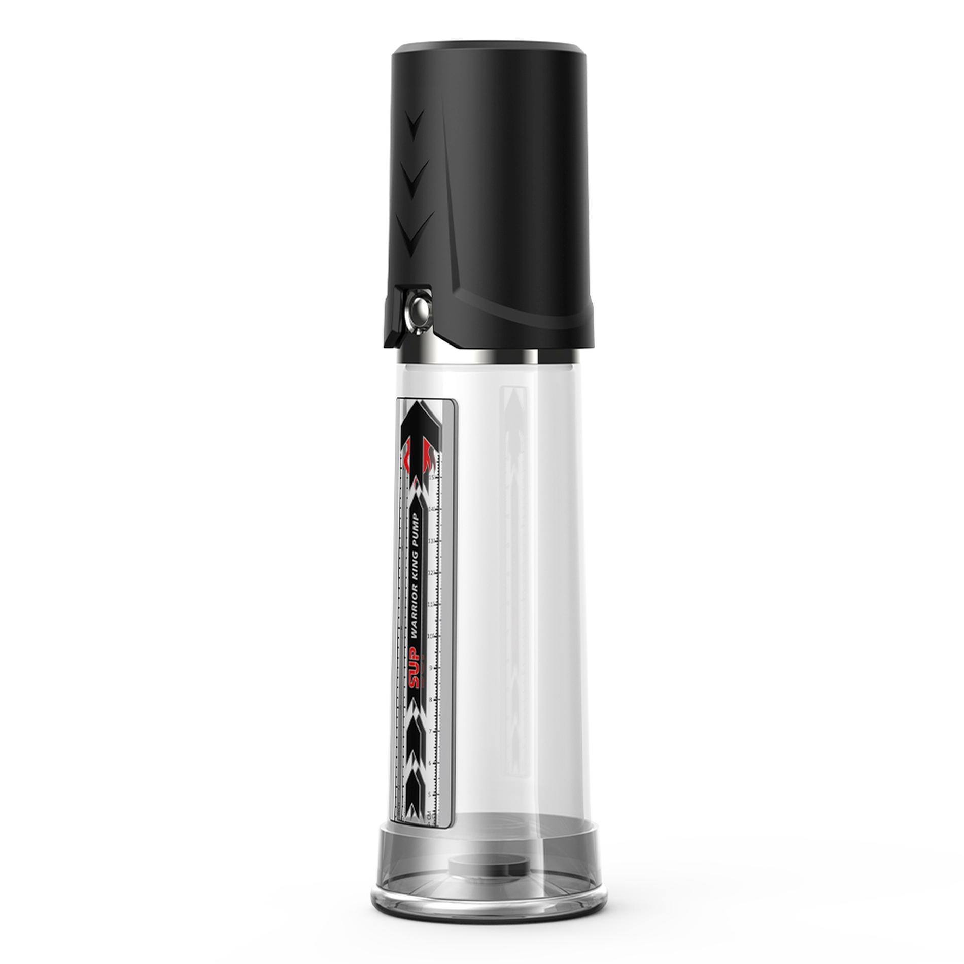 Warrior King Super manual Penis Pump, Black & Clear