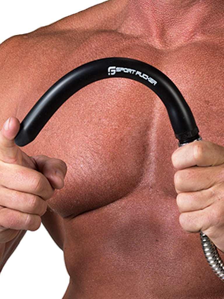 Sport Fucker Locker Room Anal Shower Nozzle, 23 cm, Black