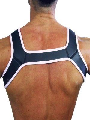 Rude Rider Neoprene Harness Black/White, M size