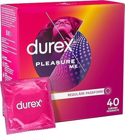 Durex Pleasure Me Condom Mix 40pcs, Extra Strong, Extra Moist, Ø 56mm