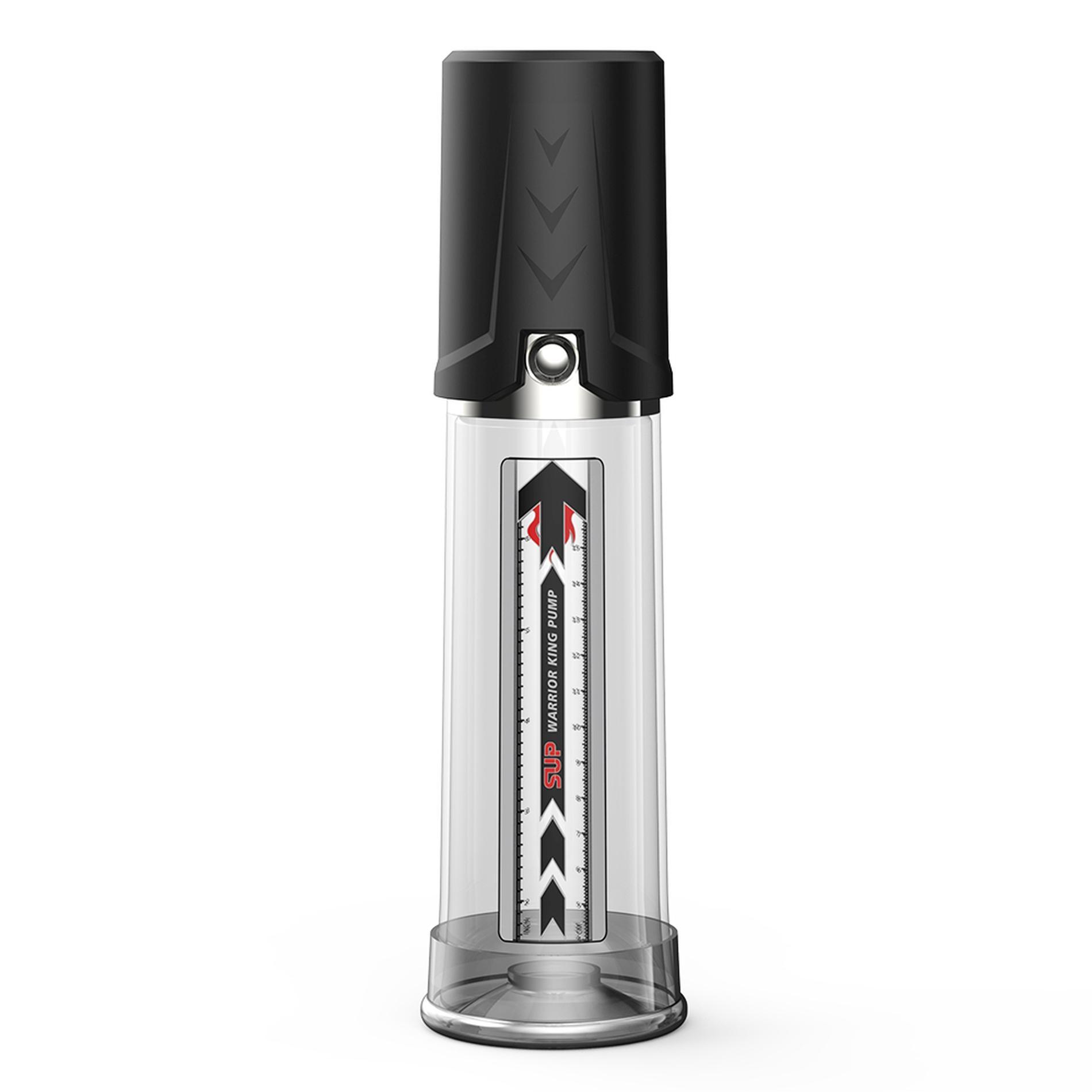 Warrior King Super manual Penis Pump, Black & Clear