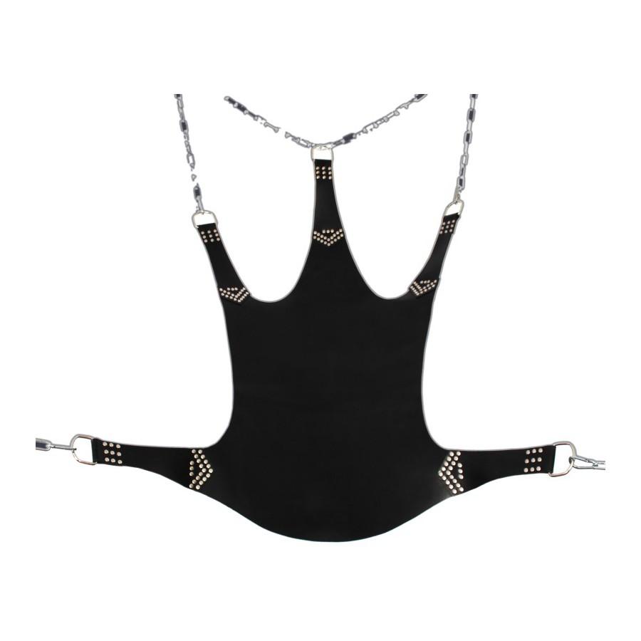 Master Sling Leather Mat 5 Points Black