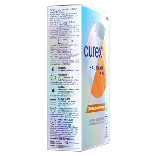 Durex Hautnah XXL Condoms 8 pcs, Extra Thin, Ø 60 mm