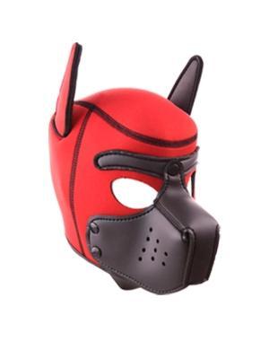 Rude Rider Neoprene Puppy Hoods Red/Black, M size
