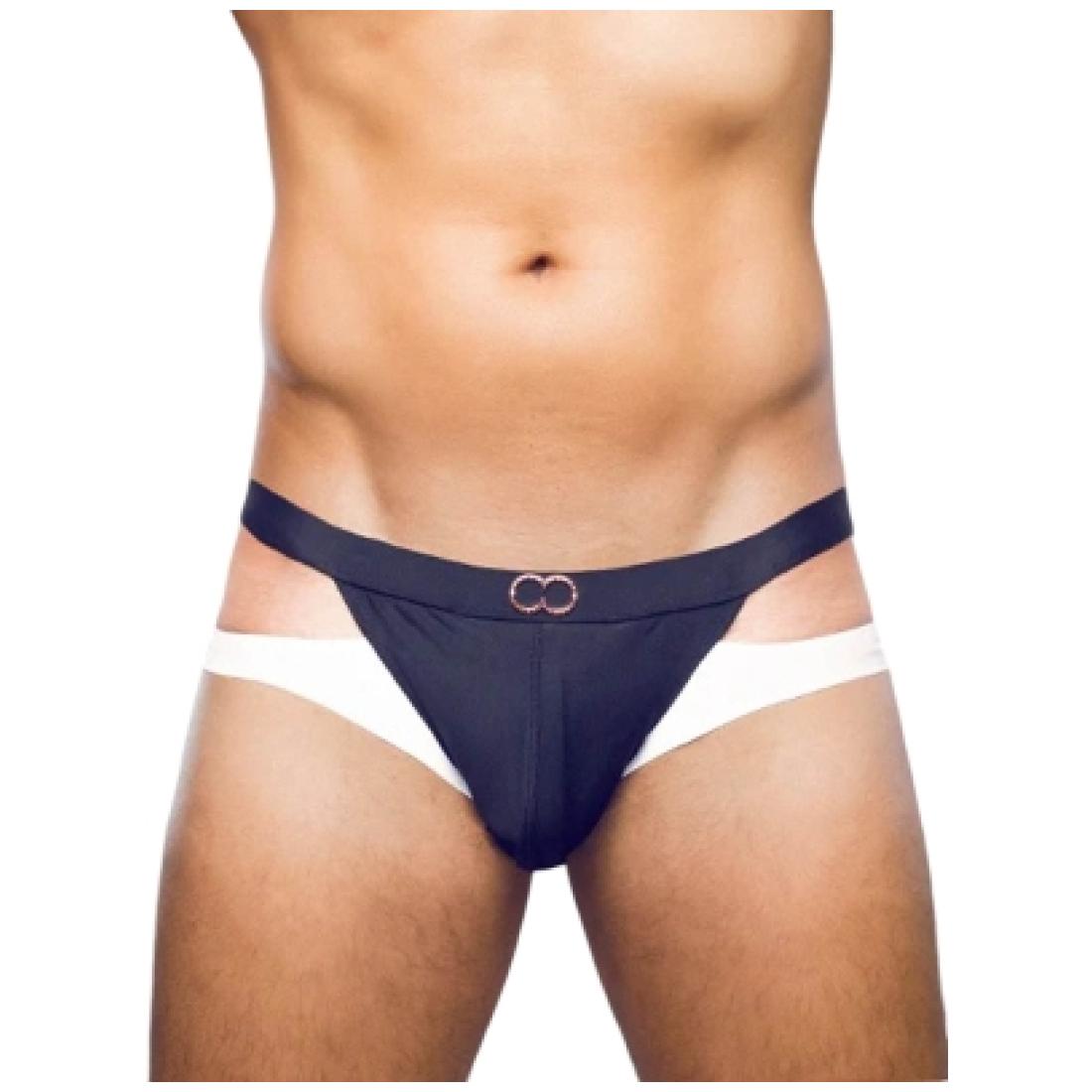 2Eros BLK Label Swim Briefs VB31 Black and White