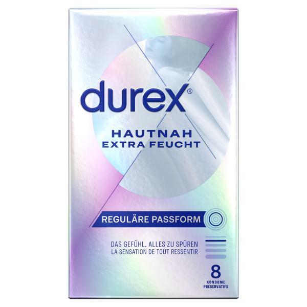 Durex Hautnah Extra Feucht Condoms 8 pcs, Extra Moist, Ø 56 mm