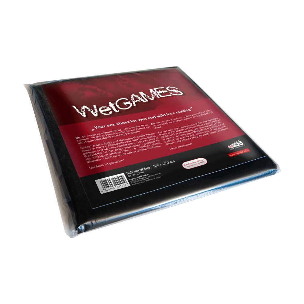 JoyDivision SexMAX WetGAMES Sex Sheet, PVC, Black, 180 x 220 cm