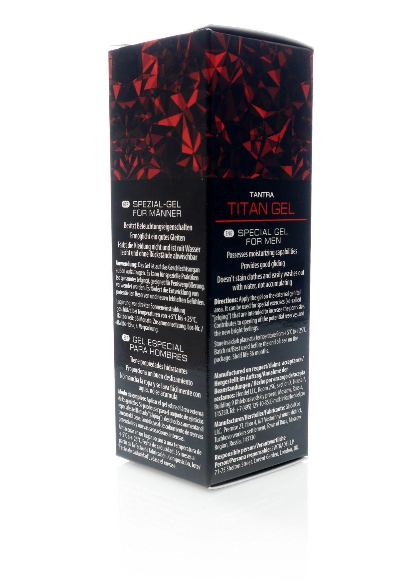 Tantra Titan Gel, Male Enhancement Gel Lubricant 50ml (Original)