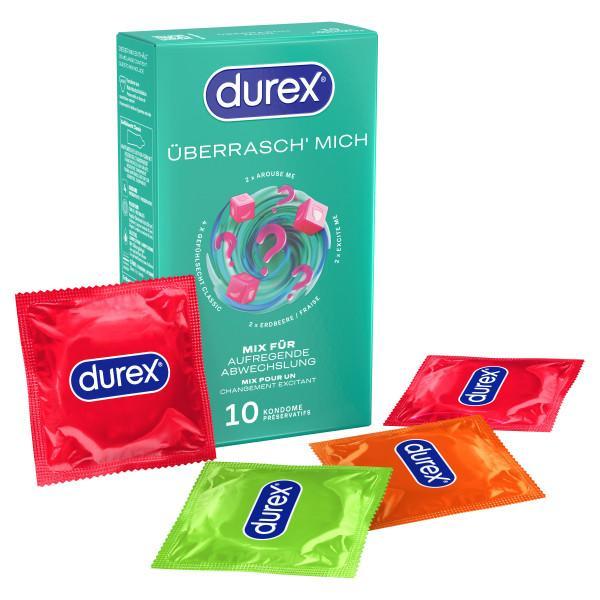 Durex Überrasch Mich Condoms Mix 10 pcs, Ø 52 - 56 mm