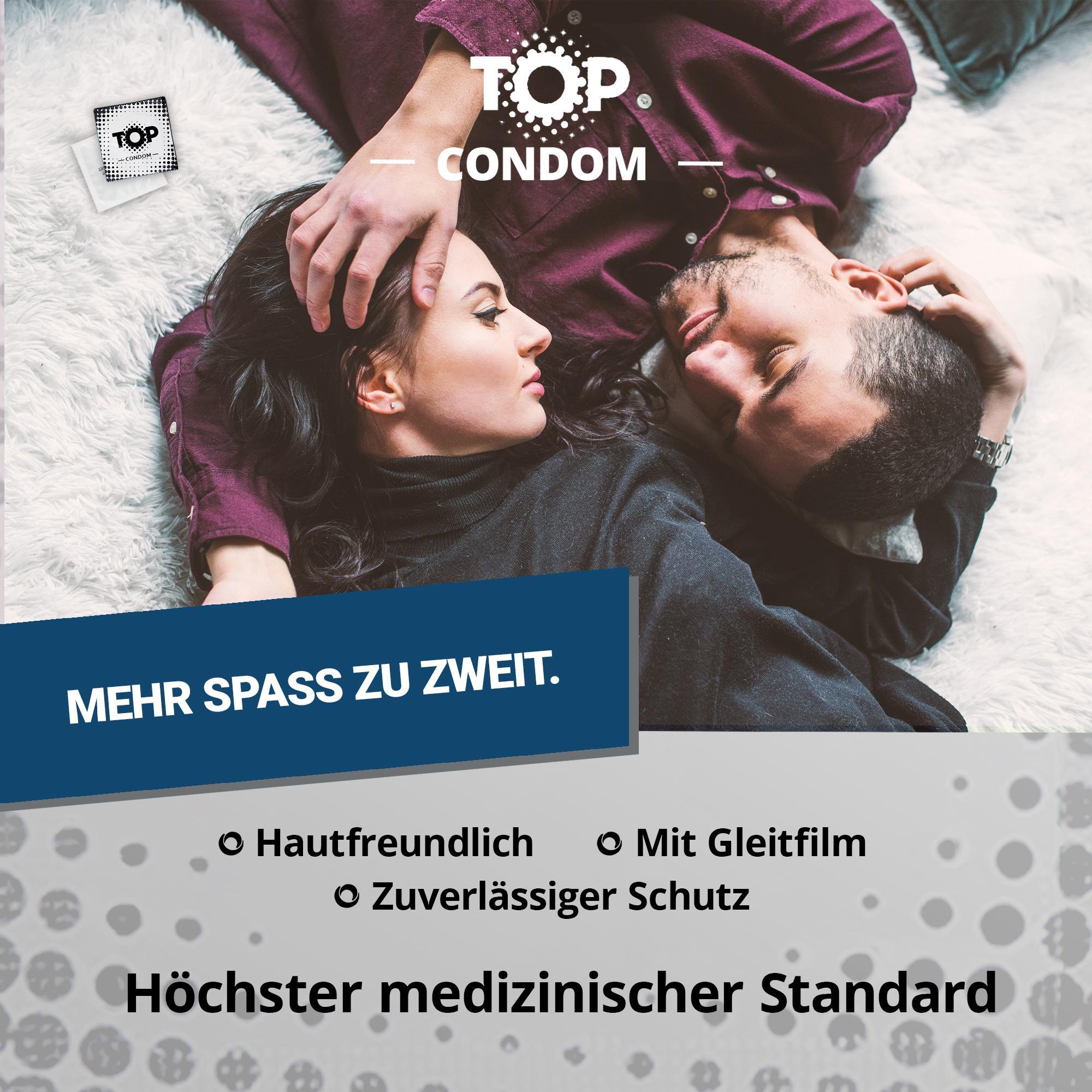 TOP Condoms Standard: What A Pleasure - Standard Fun, Packs of 3