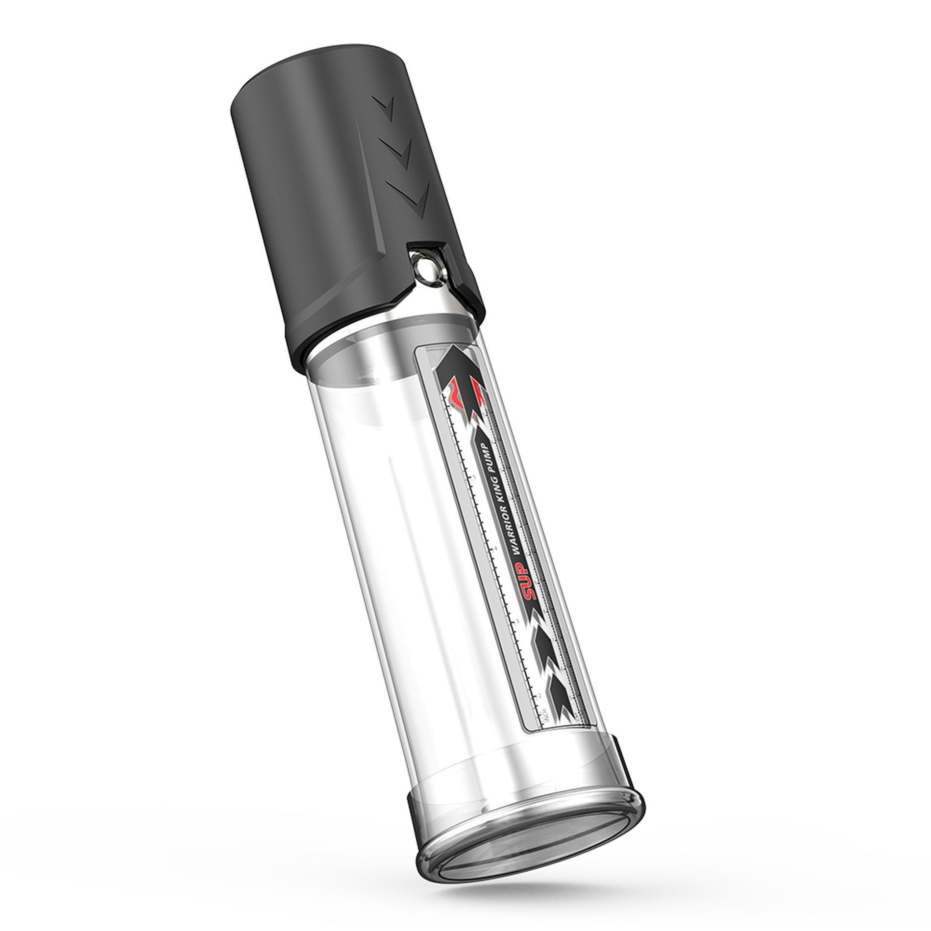 Warrior King Super manual Penis Pump, Black & Clear