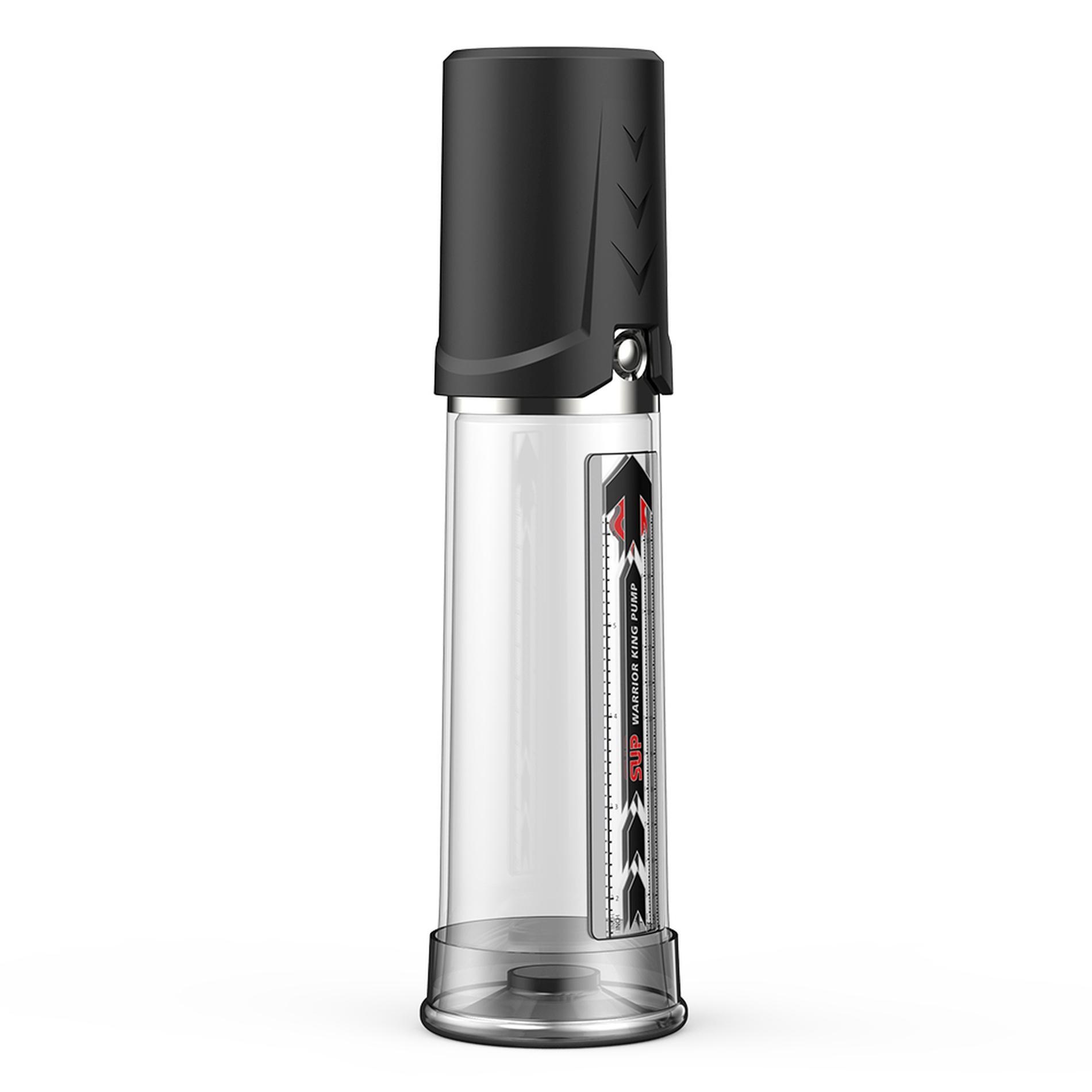 Warrior King Super manual Penis Pump, Black & Clear