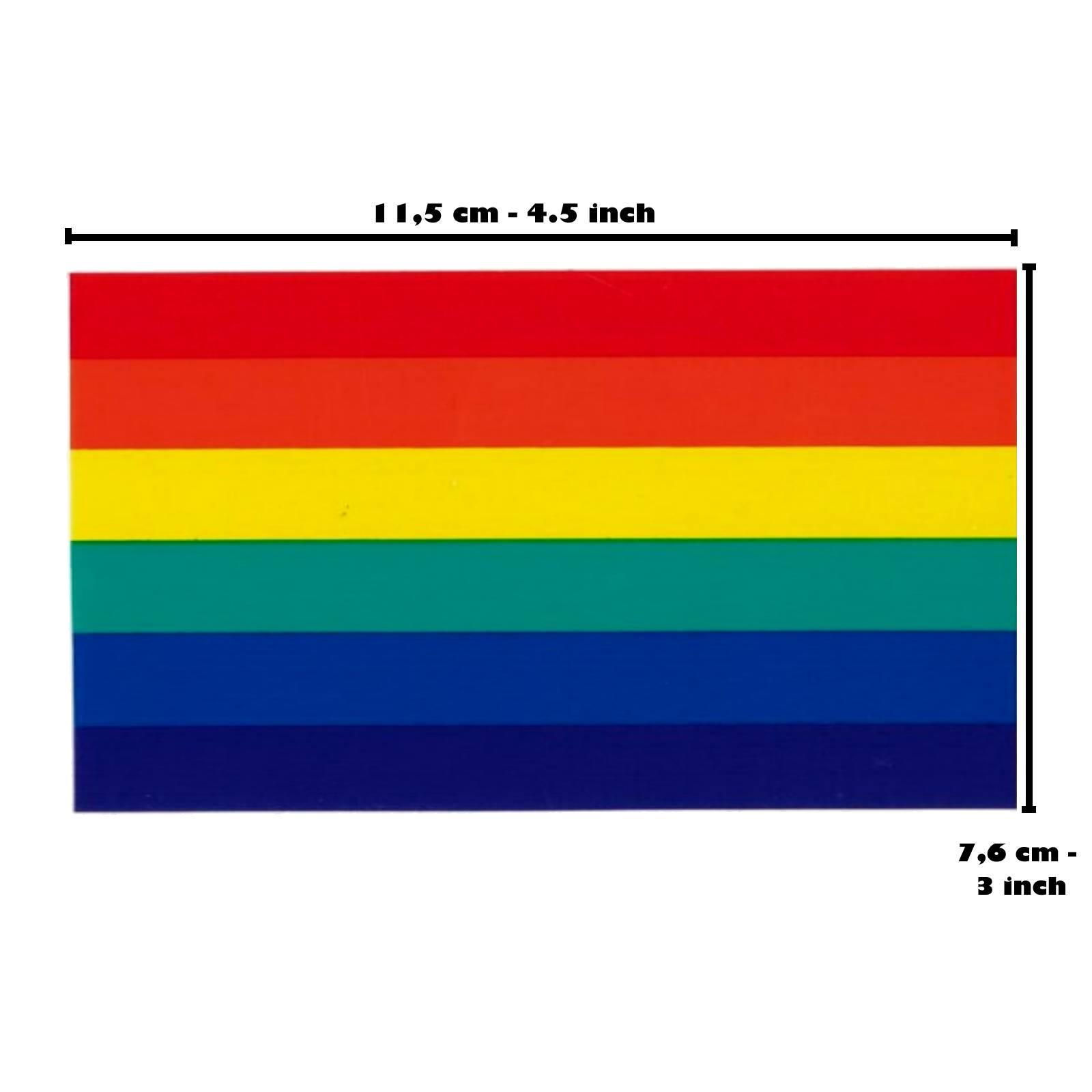 Rainbow Pride Sticker 76 x 115 mm