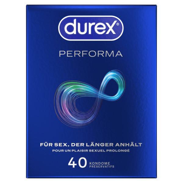 Durex Performa Condoms 40 pcs, with Delay Effect, Ø 56mm, 190mm